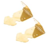 Hemobllo 2 Piezas Bisagras Pequeñas de Cobre Dorado para Caja de Madera y Joyero, Resistentes y Decorativas para Manualidades y Proyectos Artesanales