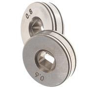 Hemobllo 2 Piezas Rodillos de Accionamiento Accesorios para Máquina de Soldar de Hilo 0.6/0.8, Fácil de Reemplazar y Reutilizables para Alimentación de Alambre de Soldador de Acero