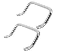Hemobllo 2 Piezas Tirador de Acero Inoxidable para Bandeja y Tabla, Plata | Bordes Redondeados, Agarre Estable, Instalación sin Taladro Extra, Uso en Cajón y Armario