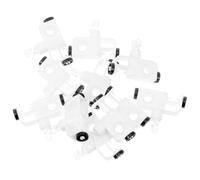 Hemobllo 20 Piezas de Poleas de Plástico para Persianas Verticales, sin Herramientas, Reparación Fácil de Cortinas Rodillos y Ganchos de Inserción en Color Negro