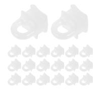 Hemobllo 200 Ganchos para Cortinas Poleas para Rieles, Accesorios de Plástico Blanco Duraderos para Salas y Dormitorios