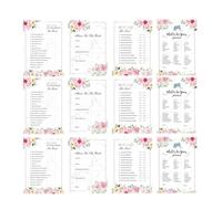 Hemobllo 48piezas Tarjetas Preguntas para Despedidas de Soltera Interactivo para Fiestas de Boda Kit para Compromiso y Aniversario Papel de Diseño Colorido y Elegante