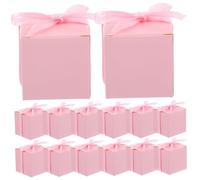 Hemobllo 50 Juego Caja de Dulces de Papel Kraft para Cumpleaños Cajas de Dulces de Cartón para Golosinas Chocolates Cajitas de Papel para San Valentín