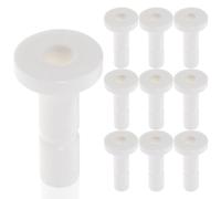 Hemobllo 50 Piezas de Tapones para Purificador de Agua de Plástico Blanco Conexión Rápida de 1/4 Pulgada y Sellado Fuerte para Dispensador y Filtro de Agua