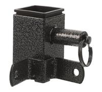 Hemobllo Anillo de Repuesto para Sombrilla Exterior Tubo Cuadrado 3 Cm | Metal Negro, Estructura de Anillo Ajustado, Instalación Fácil, Reduce Desgaste y Evita Deslizamientos