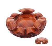 Hemobllo Base Redonda de Madera Maciza para Exhibición Soporte para Jarrones y Estatuillas Pedestal Pequeño para Bonsáis y Objetos Decorativos para Escritorio y Hogar