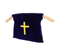 Hemobllo Bolsa de Ofrendas para Iglesia con Bordado Cruz Elegante Gran Capacidad para Comuniones Bautizos y Suministros Religiosos para Regalos y Ceremonias Sacras