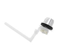Hemobllo Botón Pulsador de Descarga Lateral para Tanque de Inodoro, Plástico Plata Funcionamiento Silencioso y Suave, Adecuado para Baño Hogar