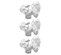 Hemobllo Botón Pulsador Material PS y Pegamento Acrílico para Inodoro Forma de Corazón, 3 Piezas Diseño Multifuncional para Tapa y Descarga en Baños