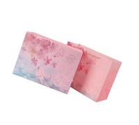 Hemobllo Caja de Obsequio para San Valentín y Cumpleaños Estuche de Papel Rosa Diseño Sakura Tamaño 25X18X8 CM Incluye Caja y Bolsa para Embalaje Festivo