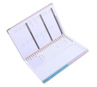 Hemobllo Cuaderno Espiral de Tapa Dura A5 sin Fecha Diseño Layflat, Papel Planificador Diario y Uso Profesional en Oficina