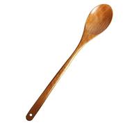 Hemobllo Cuchara de Madera de Mango Largo Estilo Japonés Diseño Curvo Suave, Utensilio de Cocina para Mezclar y Servir Facilidad en Menaje de Cocina