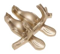 Hemobllo Ganchos Adhesivos de Resina Forma de Pájaro para Pared, Color Dorado, Ahorro de Espacio, Ideales para Cocina y Armario, Colgadores para Toallas y Abrigos