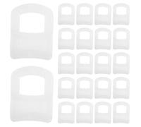 Hemobllo Ganchos y Rodillos para Riel de Cortina Corredizo, 150 Unidades de Plástico Blanco, Accesorios para Cortinas en Autos y SUV