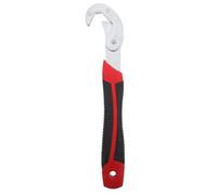Hemobllo Llave de Fontanero Ajustable de Acero al Carbono Rojo Rango de Sujeción 22-32mm, Herramienta Fuerte y Segura para Tuberías y Desagües en Espacios Reducidos
