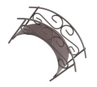 Hemobllo Mini Puente de Metal, Puente Decorativo en Miniatura, Arco, Hierro, Negro, para Jardinería DIY y Creación de Micropaisajes, Uso Interior y Exterior