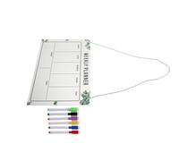 Hemobllo Planificador Semanal de Comidas con Pizarra de Acrílico Colgante, Superficie Borrable en Seco y Marcador para Organizar Cocina Hogar