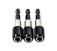 Hemobllo Portapuntas Magnético Hexagonal de 60 Mm Vástago de Liberación Rápida, Soporte para Puntas de Destornillador Eléctrico Negro y Extensión Ajustable