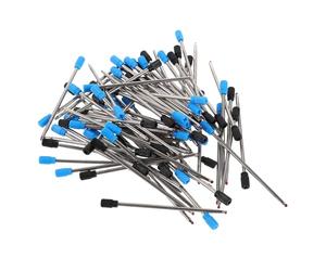 Hemobllo Recambios de Bolígrafo de Metal Escritura Suave y Consistente Tinta Negra y Azul 80 Piezas para Decoracion Colegio, Compatibles Cross Style Pens