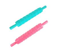 Hemobllo Rodillos de Masa Manuales de Plástico Abs 2 Piezas Estampados Creativos Reutilizables y Fáciles de Limpiar para Utensilios de Cocina y DIY Varios estilos