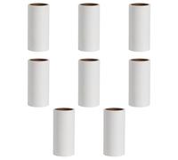 Hemobllo Rodillos Quitapelusas Adhesivos para Ropa 8 Rollos de Papel Desechable para Eliminar Pelusas y Pelos de Mascotas, Herramienta Limpia Polvo Compacta, Accesorio Quitapelos Doméstico
