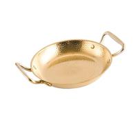 Hemobllo Sartén Resistente al Calor Doble Asa y Fondo Plano de Acero Inoxidable Larga Duración en Cocina Picante para Cocinar Paella y Mariscos para Cocinar Paella y Mariscos