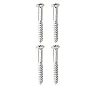 Hemobllo Tornillos de Metal 4 Piezas, Repuesto de Montaje Resistente y Duradero para Placa de Mástil de Guitarra Eléctrica para Accesorios de Guitarra