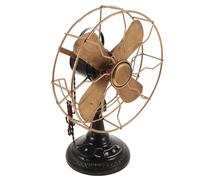 Hemobllo Ventilador de Mesa Vintage de Hierro Diseño Llamativo, Adorno del Hogar Adecuado para Decoracion Verano y Decoración de Escritorio Retro