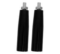 HEMOTON 2 Piezas Manivela de Torno M10x80mm con Empuñadura de Plástico y Metal, Mango Ergonómico para Maquinaria, Uso en Taller y Operaciones Extendidas