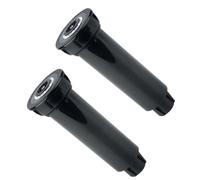 HEMOTON 2 Piezas Rociador de Agua Emergente ABS Negro para Césped y | Retráctil, Riego Automático, Fácil Instalación, Uso en Patio y Zona Verde, Color Negro
