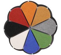 HEMOTON Almohadilla de Tinta para Manualidades 8 Colores Desmontables, Herramienta Versátil de Silicona para Proyectos de Papel y Tela Efectos Variados