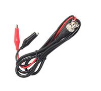 HEMOTON Cable de Prueba Conector Bnc para Osciloscopio Voltaje Máximo 500v y Pinza de Cocodrilo de Cobre 1 Metro, Resistencia 50 Ohm para Mediciones Eléctricas
