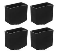 HEMOTON Fundas de Goma Antideslizantes 4 Piezas, Protegen y Aumentan Estabilidad para Patas de Escalera Plegable en Trabajos de Construcción y Reparaciones