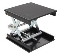 HEMOTON Mesa Elevadora de Tijera para Laboratorio y Carpintería Soporte de Aluminio y Abs, Capacidad de Carga Excepcional para Investigación Científica y Trabajo en Madera