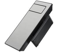HEMOTON Reloj Despertador para Dormitorio Proyector LED Multifuncional, Diseño Abs Plata, Alarma Doble y Calendario para Uso en Escritorio o Mesita de Noche