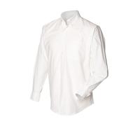 Henbury Camisa Clásico manga larga Modelo Oxford Work hombre caballero (RW637)