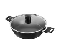 HENCKELS Breeze Sartén para Servir 28 cm, Revestimiento Cerámico, Inducción | Antiadherente, Aluminio, Con 2 Asas y Tapa