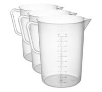 HENDI 567500 Jarra Medidora de Polipropileno - 5 L - Diámetro 190 x 270 mm (Paquete de 3)