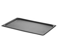 HENDI Bandeja de asar GN 1/1, CONVECTOMAT, plancha grill de asar, barbacoa, para hornos, borde ancho, recubrimiento antiadherente de PTFE, resiste hasta 200°C, 530x325x(H)17mm, aluminio