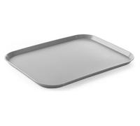 HENDI Bandeja de Servicio AmerBox, Grande, Rectangular, Multiusos, Bandeja para Servir Comida rápida, Bebidas, Fast Food, Bandeja de Cocina, 350x450x(H) 20mm, Gris, Polipropileno