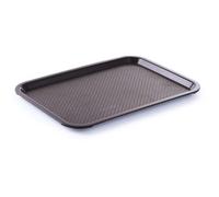 HENDI Bandeja de Servicio AmerBox, Mediana, Rectangular, Multiusos, Bandeja para Servir Comida rápida, Bebidas, Fast Food, Bandeja de Cocina, 305x415x(H) 20mm, marrón, Polipropileno