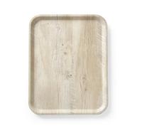 HENDI Bandeja de servicio de melamina con diseño de madera - Madera clara - 330x430 mm