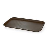 HENDI Bandeja de Servicio, GN 1/1, Amerbox, Rectangular, Multiusos, Bandeja para Servir Comida rápida, Bebidas, Fast Food, Bandeja de Cocina, 530x325x(H) 20mm, marrón, Polipropileno