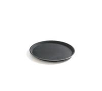 HENDI Bandeja de Servicio Redonda, Superficie Antideslizante, ⌀350x(H) 22mm, Negro, Fibra de Vidrio y Goma