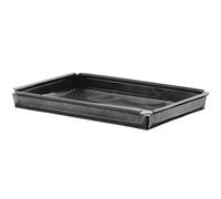 HENDI Bandeja para horno de alta velocidad, revestimiento antiadherente, reforzada, resistencia térmica hasta 260 °C, 290x190x(H)30mm, PTFE, acero inoxidable