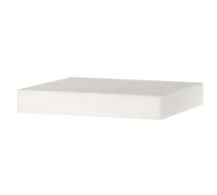 HENDI Bloque para cortar de HDPE, sin base, tabla de cortar tipo bloque de carnicero, bloque macizo de cocina para cortar carnes, quesos, pescado, 500x400x(H)80mm, polietileno de alta densidad, blanco