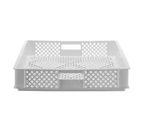 HENDI Caja plástica perforada para secar pasta fresca, sin BPA, resiste temperaturas desde -40°C hasta 90°, bandeja, contenedor de secado de pasta, 600x400x(H)70mm, HDPE