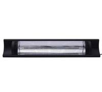 HENDI Calentador radiante por infrarrojos para exterior "Bola", estufa, calefactor de patio, 220-240V, 2500W, 879x85x(H)195mm, Negro