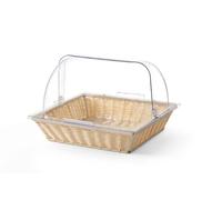 HENDI Cesta con tapa abatible - Cesta y tapa - 365x335x(H)245 mm
