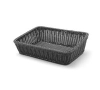 HENDI Cesta de repostería en ángulo - Negro - 400x300x(H)120 mm
